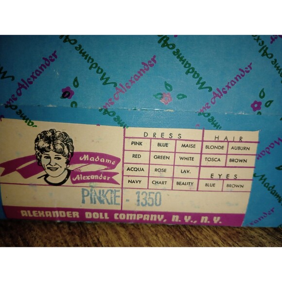 Madame Alexander Plastic Articulated Pinkie Vintage 11” Doll wBox, Bonnet - Picture 3 of 11